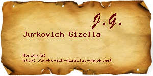 Jurkovich Gizella névjegykártya